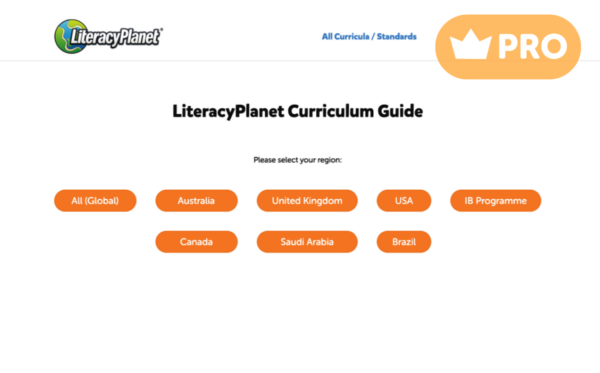 LiteracyPlanet curriculum tool